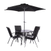 Rio Dining Set - 4 Seater With Parasol